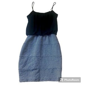 SWEET STORM POLKA DOT & BLACK DRESS, SIZE SMALL